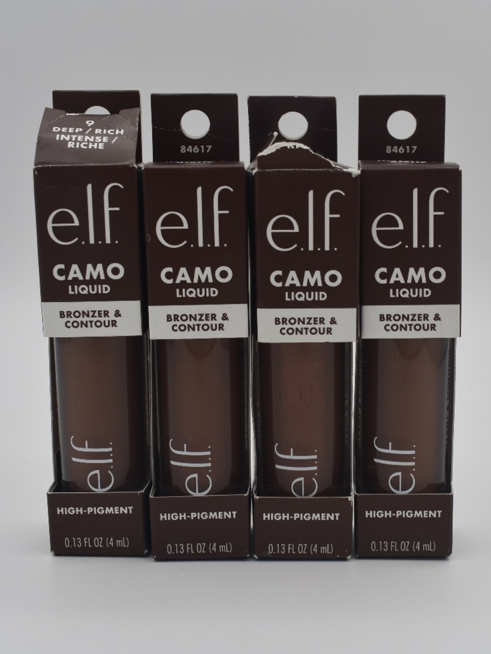 NIB e.l.f Halo Glow Camo Bronzer & Contour 84617 9 Deep Rich Set of 4